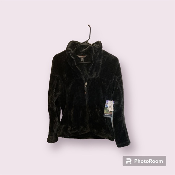 Swiss Alps Plush Jacket Black - Picture 3 of 6